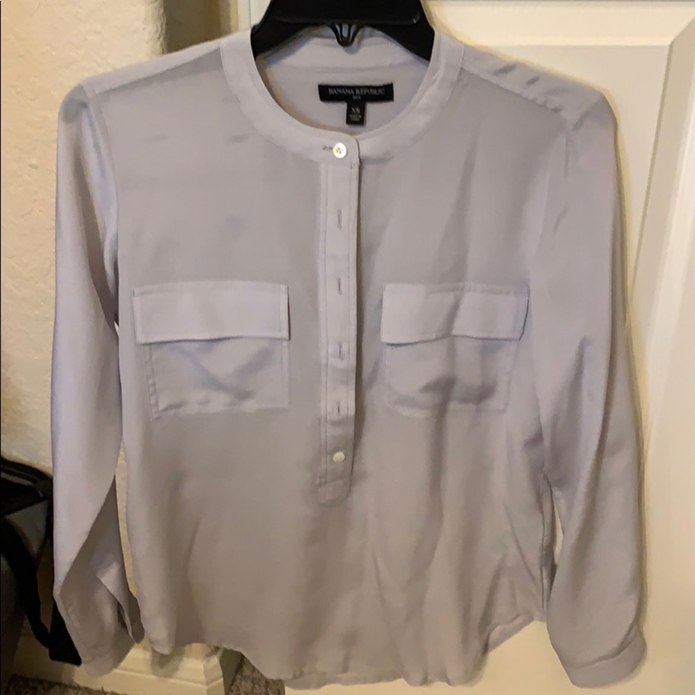Banana Republic sheer blouse
